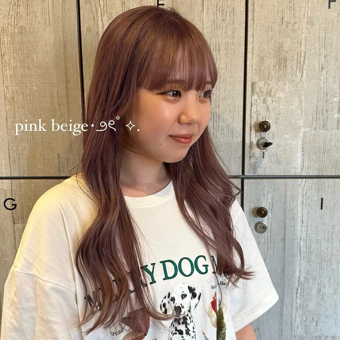 ロング カラー 柔らかいbeige ¦韓国¦🩰マユ🩰のヘアスタイル