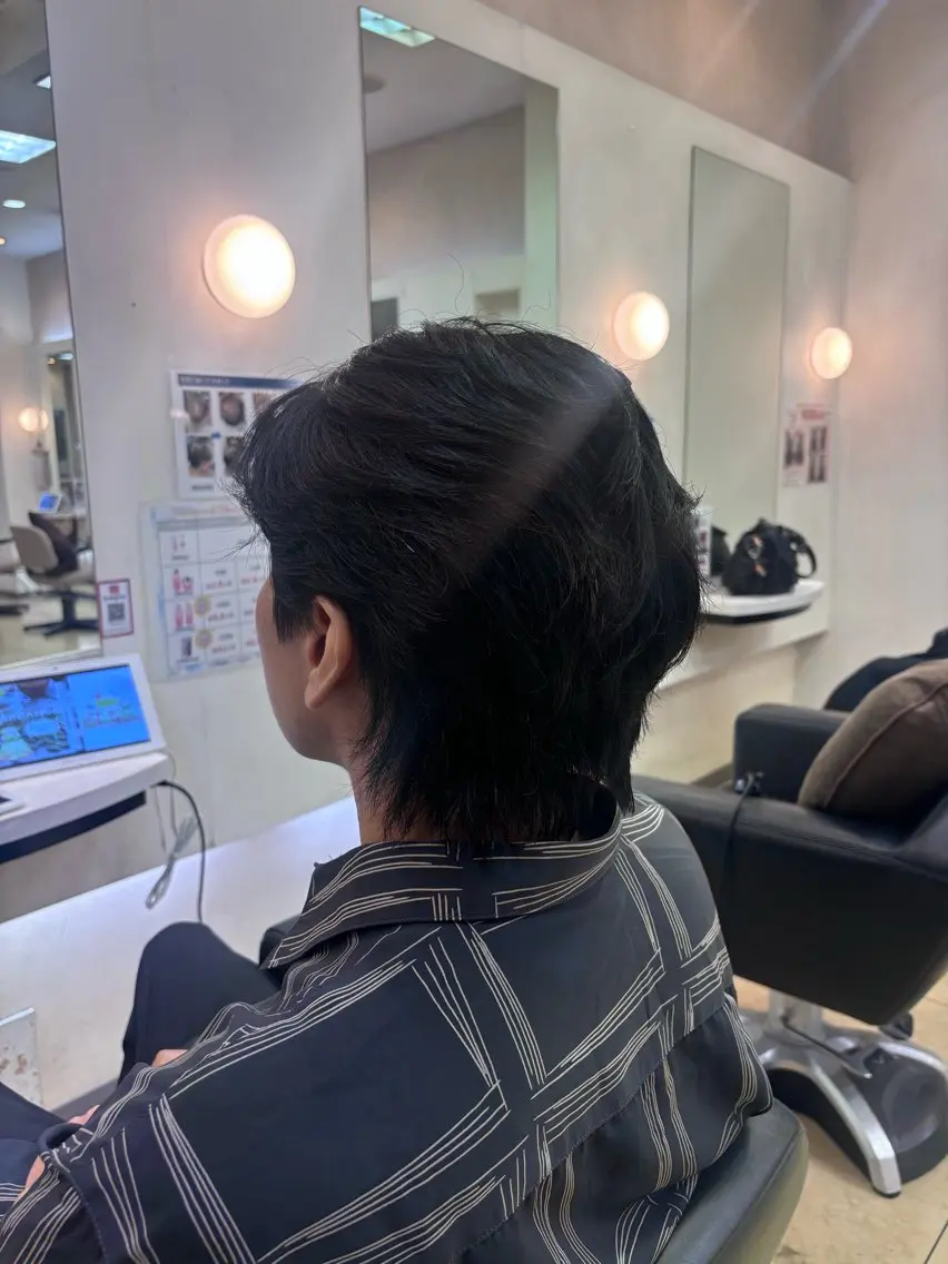 メンズ メンズウルフカット ウルフカット カット 🐥長木 ゆかり🐥 カット試験モデル募集のヘアスタイル