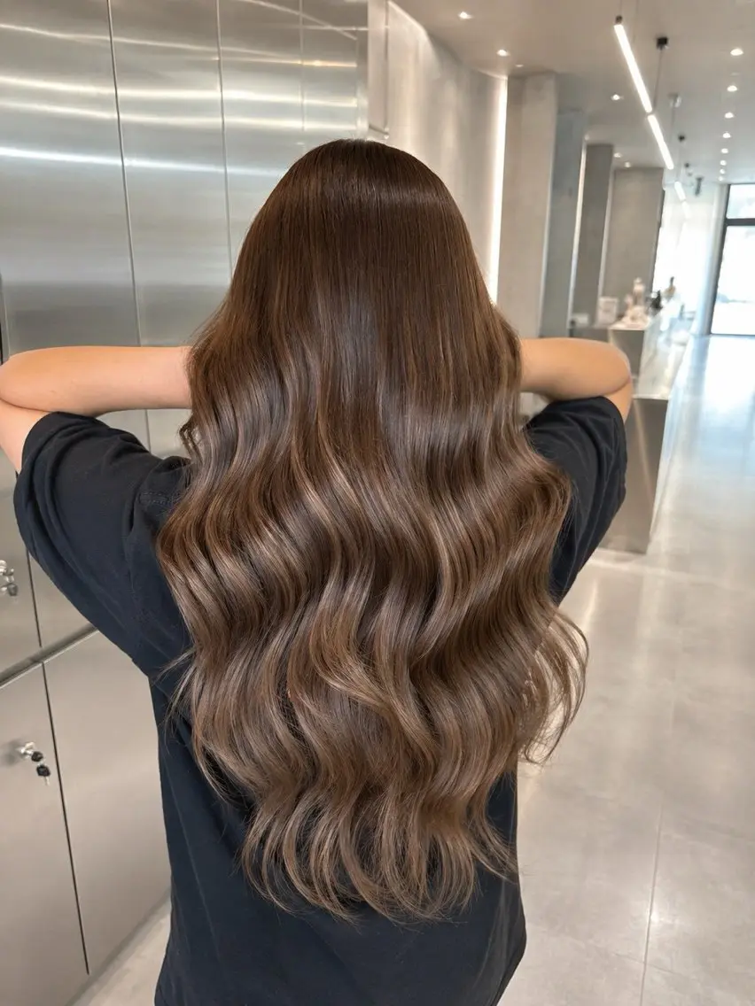 ロング ハイトーン/エクステ あやねのヘアスタイル