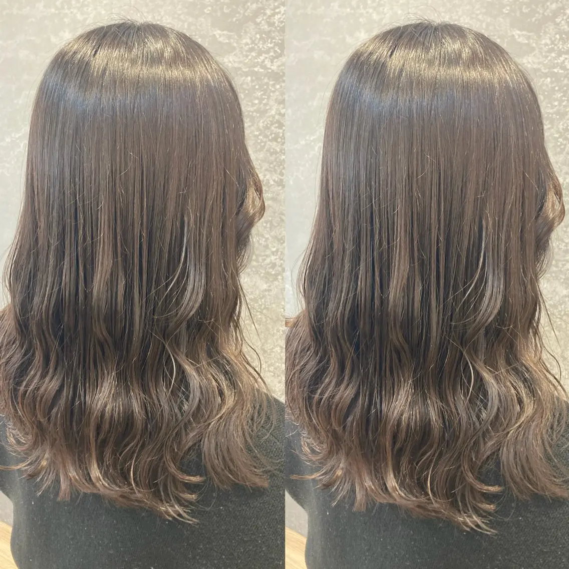 セミロング み うのヘアスタイル