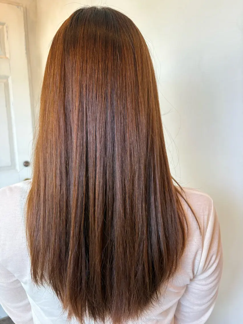 ロング 縮毛矯正 大坪 拓哉のヘアスタイル