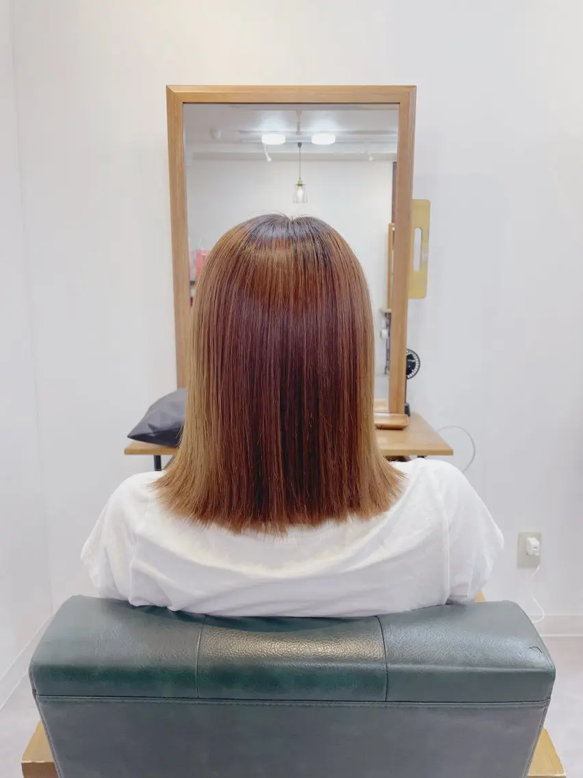 ミディアム lore 中村かれんのヘアスタイル
