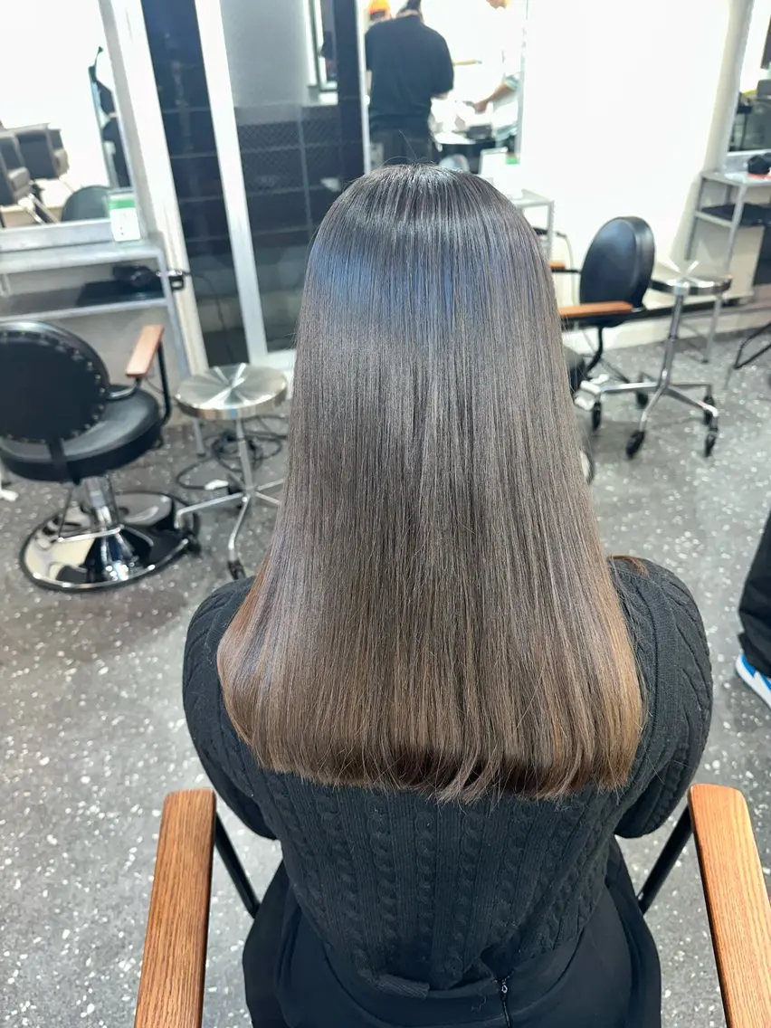 ロング パーマ 縮毛矯正 トリートメント 髪質改善⭐️縮毛矯正 中野⭐️Rinaのヘアスタイル