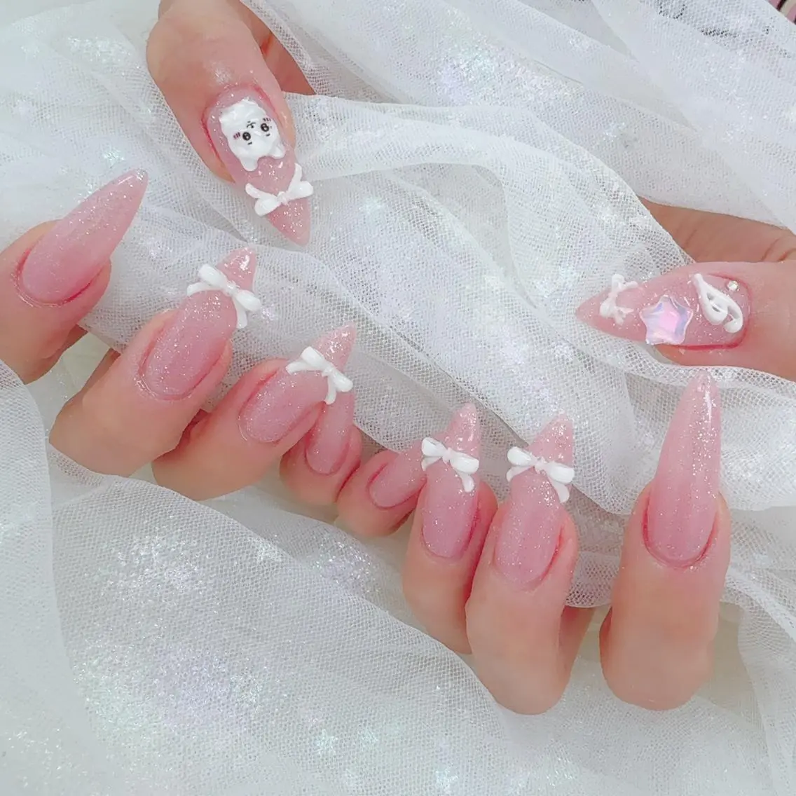 セミロング ハンドネイル ヘイシ ユウカのネイルデザイン