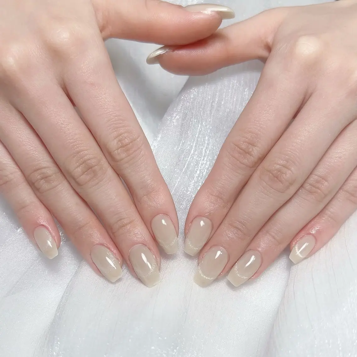 メンズ ネイル メンズ韓国風 アートネイル オーロラネイル ガーリー キラキラネイル Nail salon 木にいるのネイルデザイン