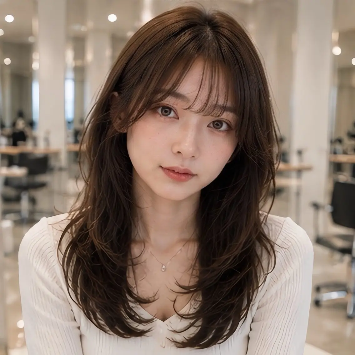 ロング カット ヘアカラー 池袋/前髪/顔周り 縮毛矯正/おばかんのヘアスタイル