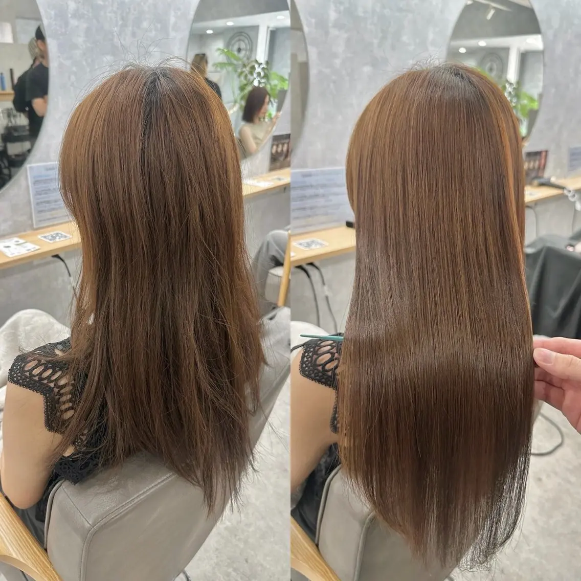 セミロング カット ヘアカラー トリートメント Libelle hair salonのヘアスタイル