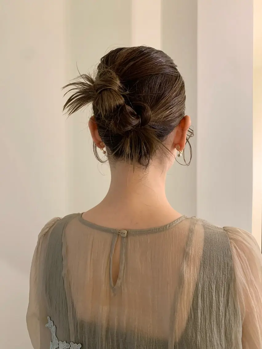 ヘアアレンジ ヘアセット 落合希 Olivebeigeのヘアスタイル