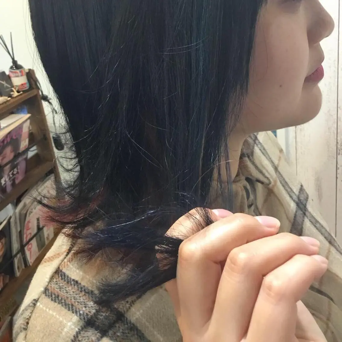 ミディアム カラー embrace エンブレイスのヘアスタイル