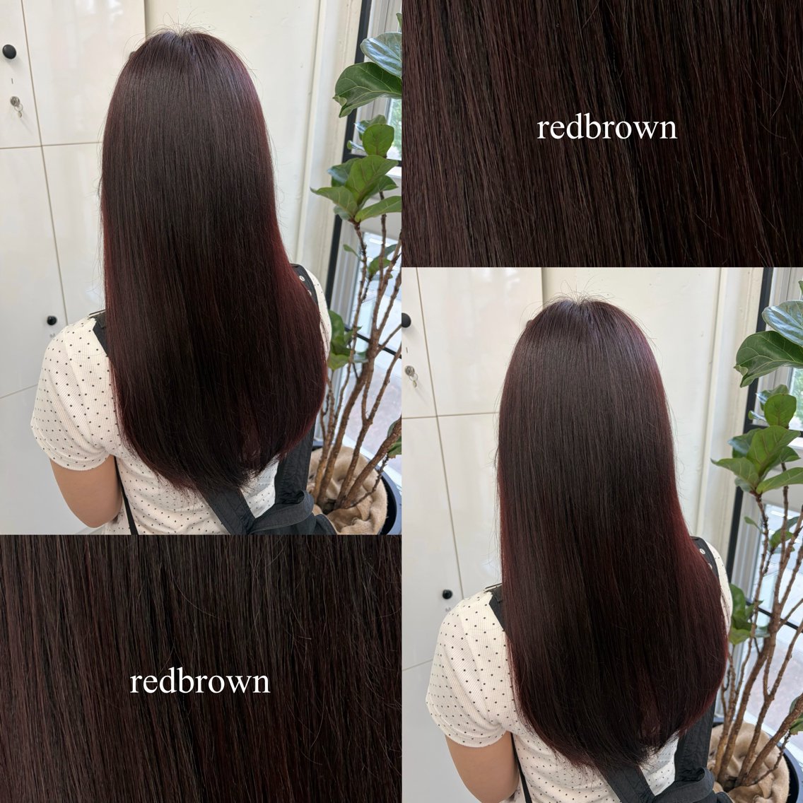 ミディアム カラー ブラウンカラー レッドカラー レッドブラウン カット ヘアカラー 🍊あすか🍊 JILLSTUDIOのヘアスタイル