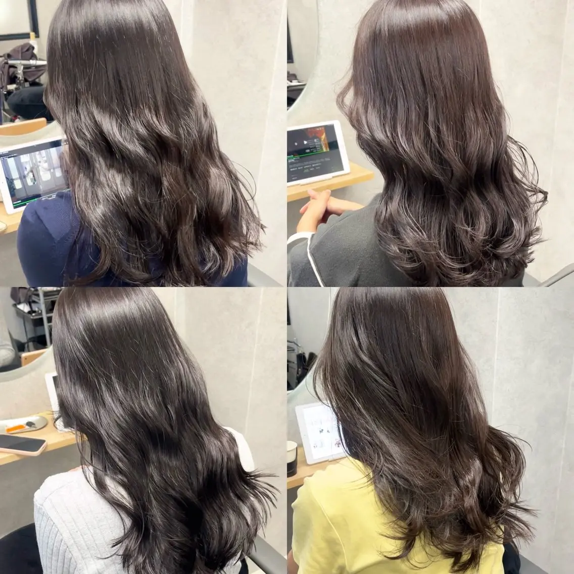 セミロング カット ヘアカラー トリートメント 透明感カラー/レイヤ ー/顔まわり/辻部のヘアスタイル