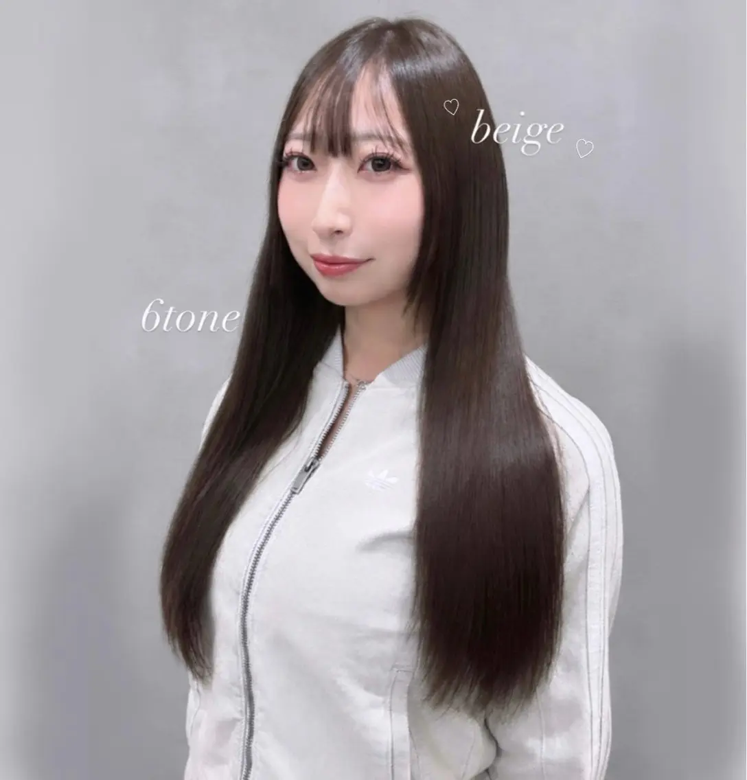 ロング カラー ベージュカラー ヘアカラー トリートメント girly上品ヘア 🎀/ベージュikuのヘアスタイル