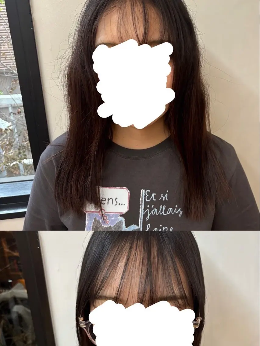 ミディアム みぞぐち じゅりのヘアスタイル