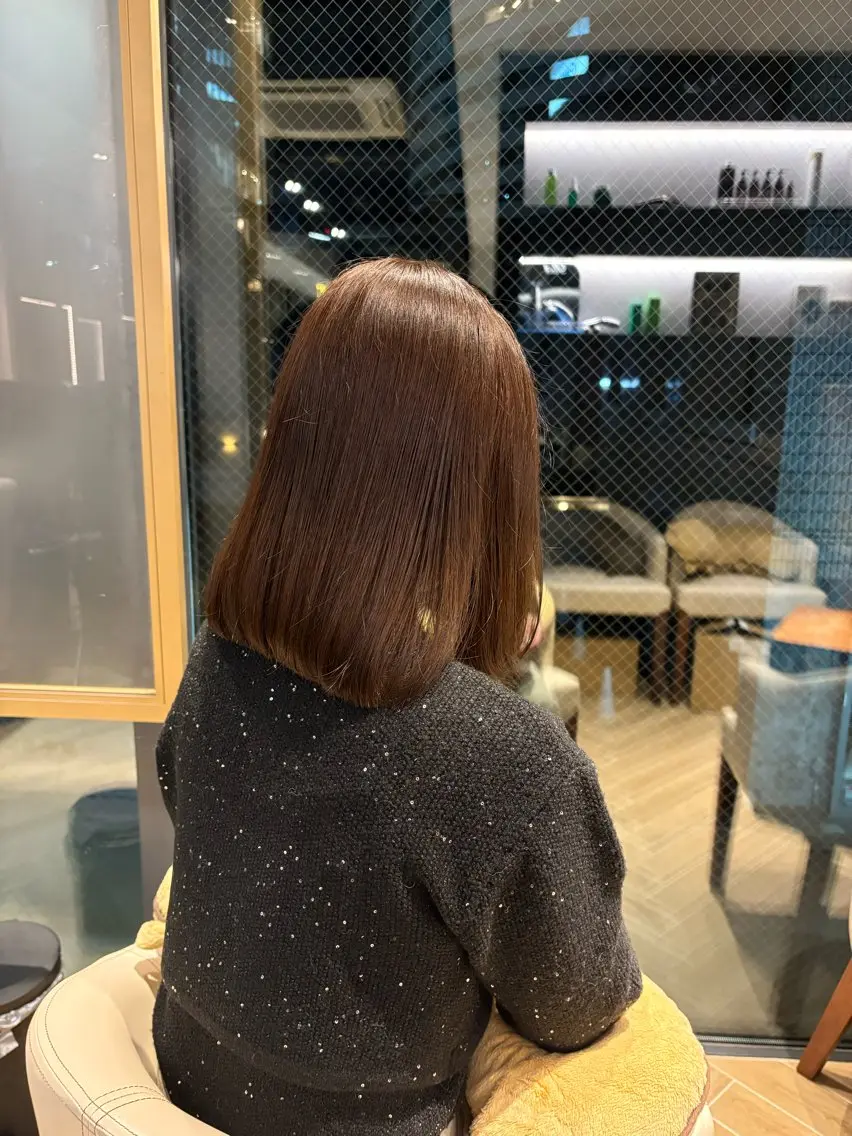 ミディアム カラー ヘアカラー トリートメント 山本 瑠虎のヘアスタイル