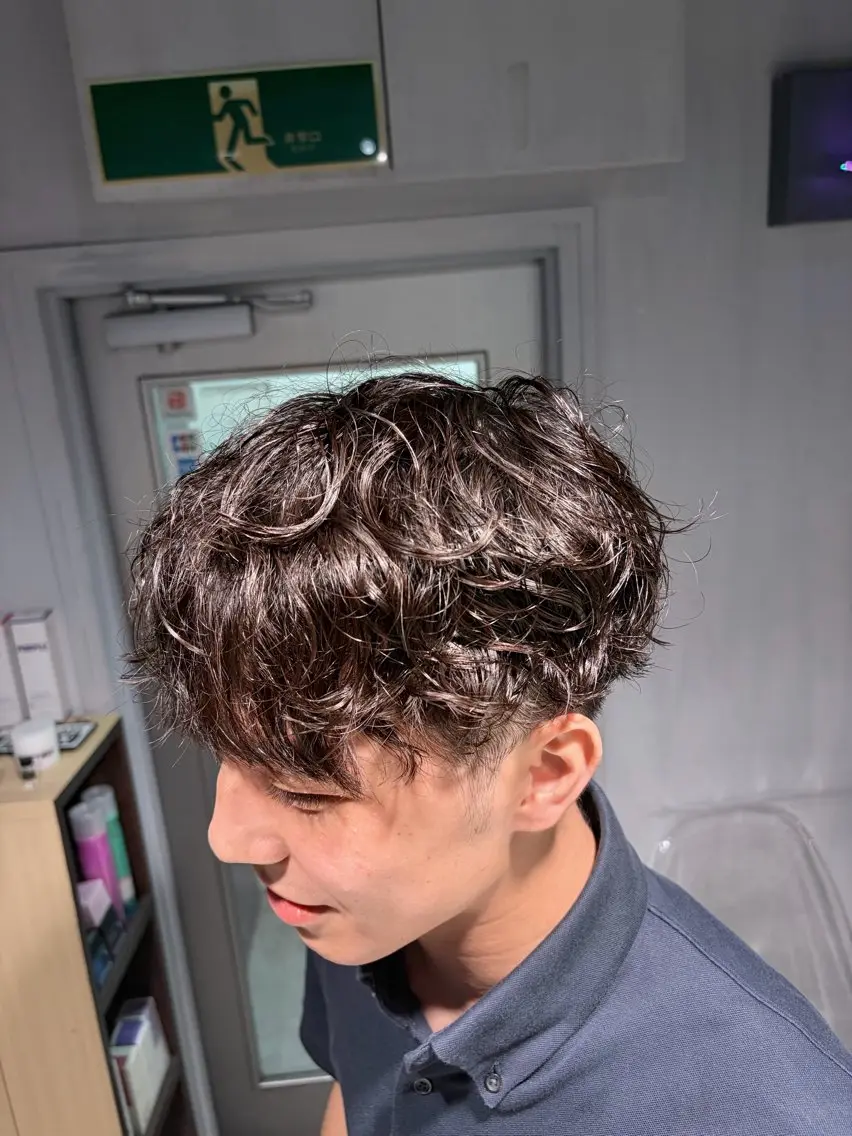 パーマ メンズ カット パーマ ✨川越ブリーチ特化✨ Yumaのヘアスタイル