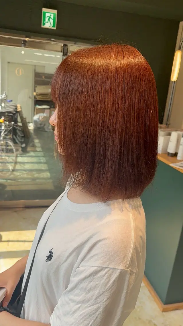 カラー モデル様募集中🐰 西尾美優のヘアスタイル