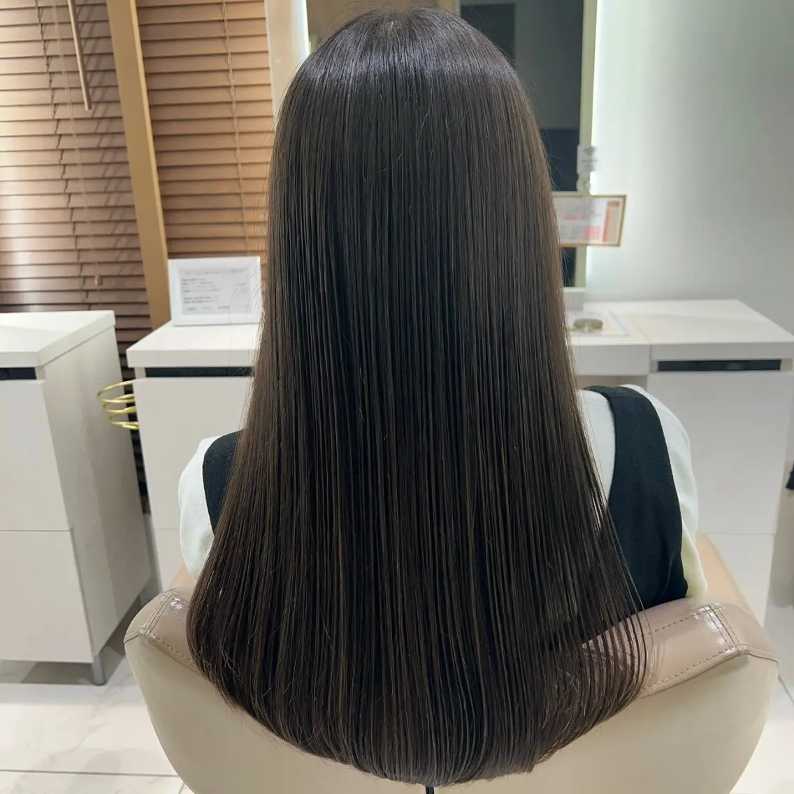 ロング 髪質改善 カット 縮毛矯正 トリートメント 三箇島陽香/髪質改善 クロスパーマ縮毛矯正のヘアスタイル