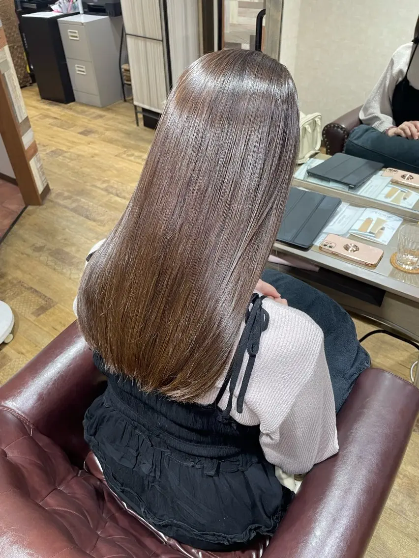 セミロング カラー 髪質改善&白髪ぼかし スタイリスト近藤宏樹のヘアスタイル