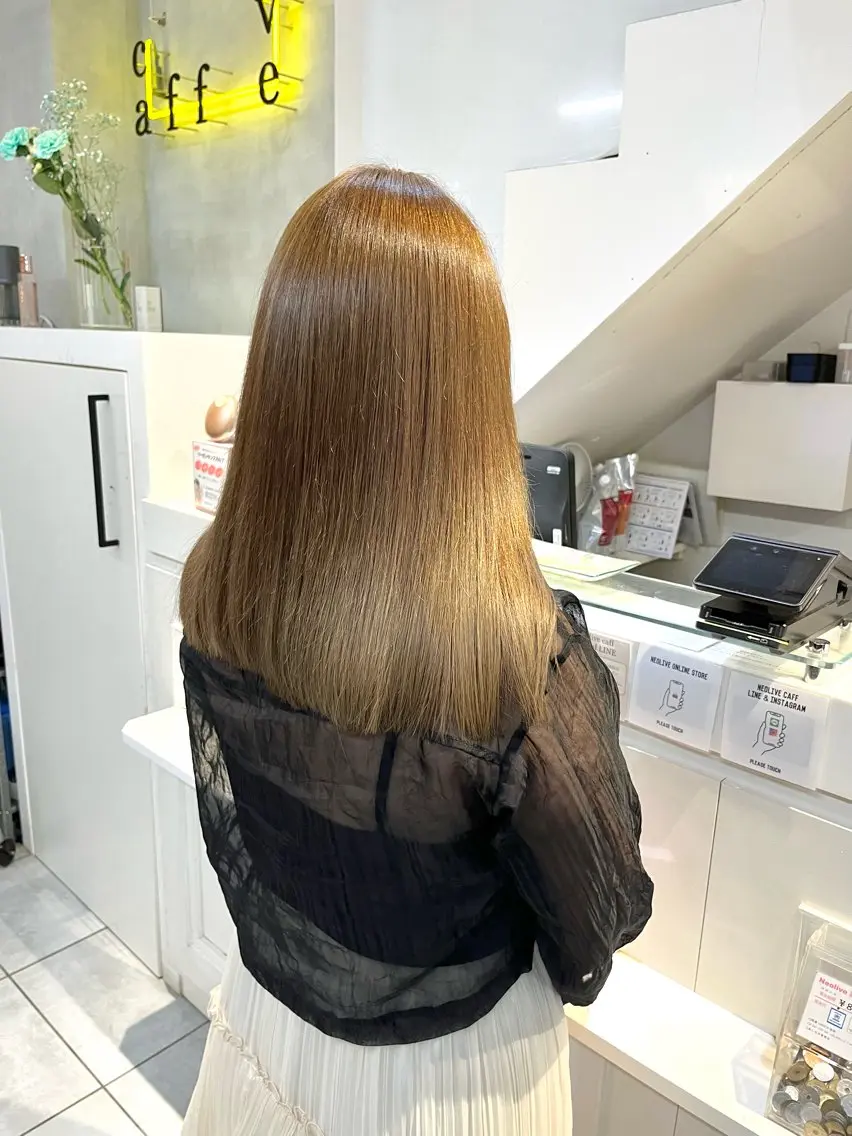 セミロング カット ヘアカラー 🌼西島 彩香🌼のヘアスタイル