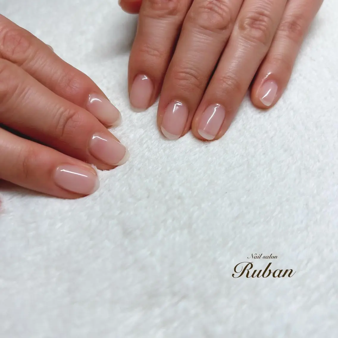ネイル クリアネイル シンプルネイル Nail salon Rubanのネイルデザイン