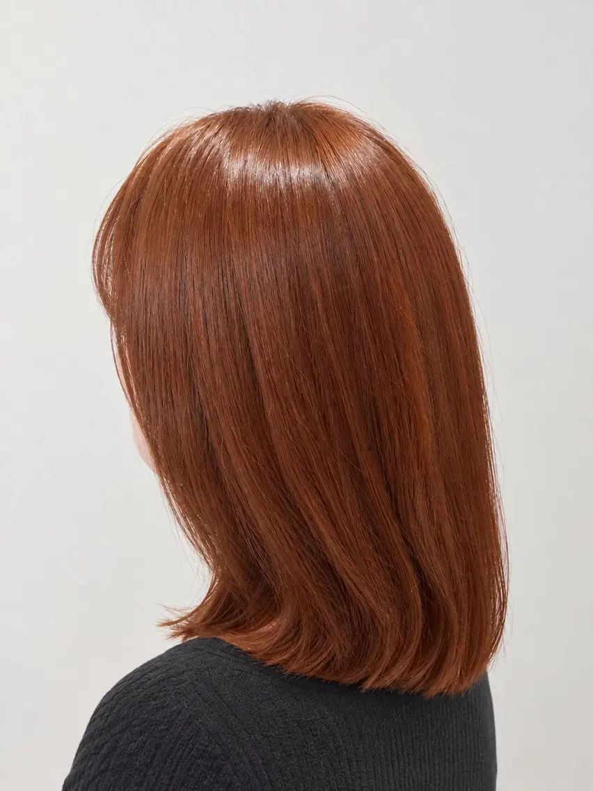 ミディアム 半田 百香のヘアスタイル