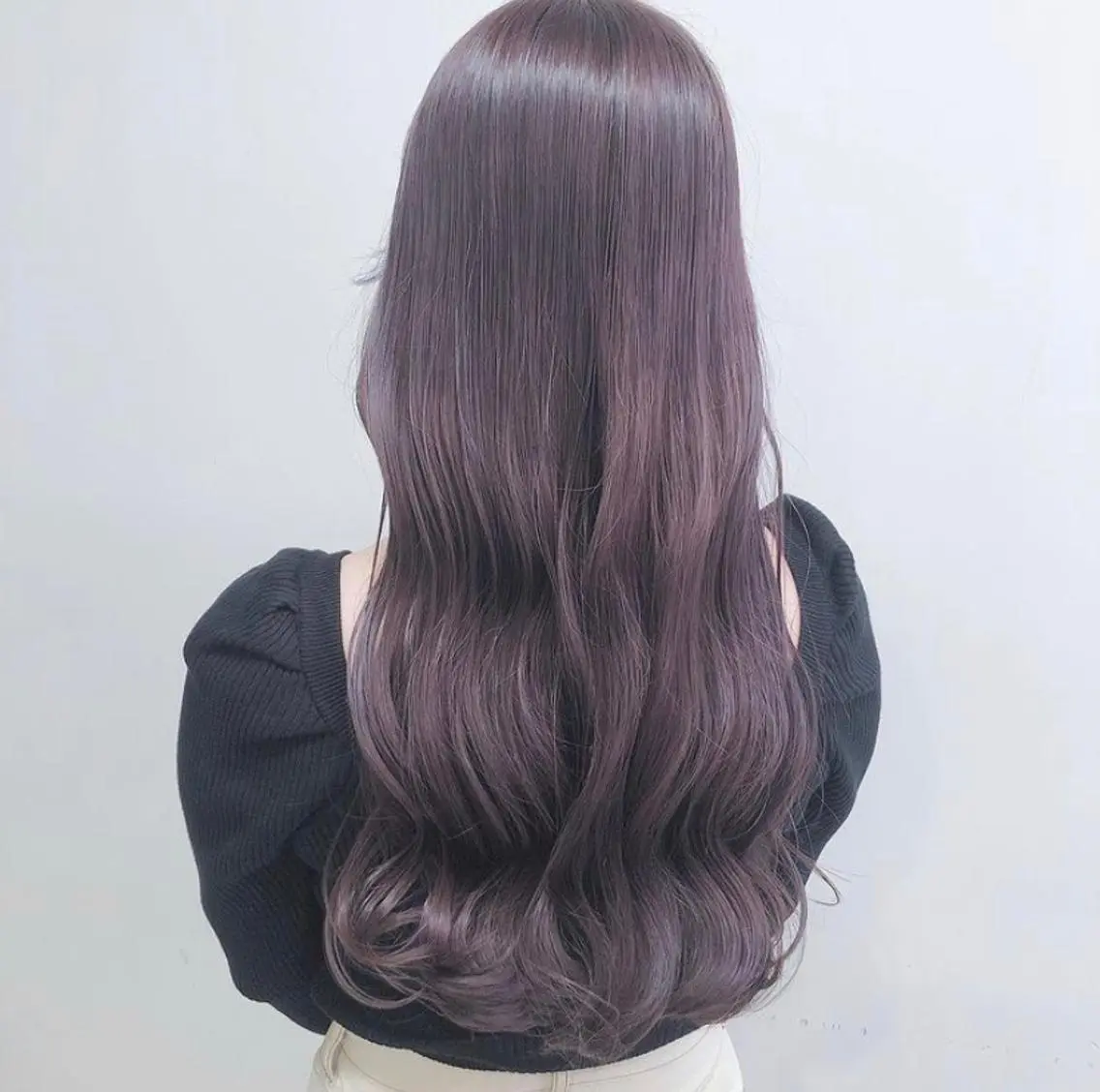 ロング カラー ラベンダーカラー 韓国風ヘア 髪質改善特化 サロン✨代表HIROのヘアスタイル
