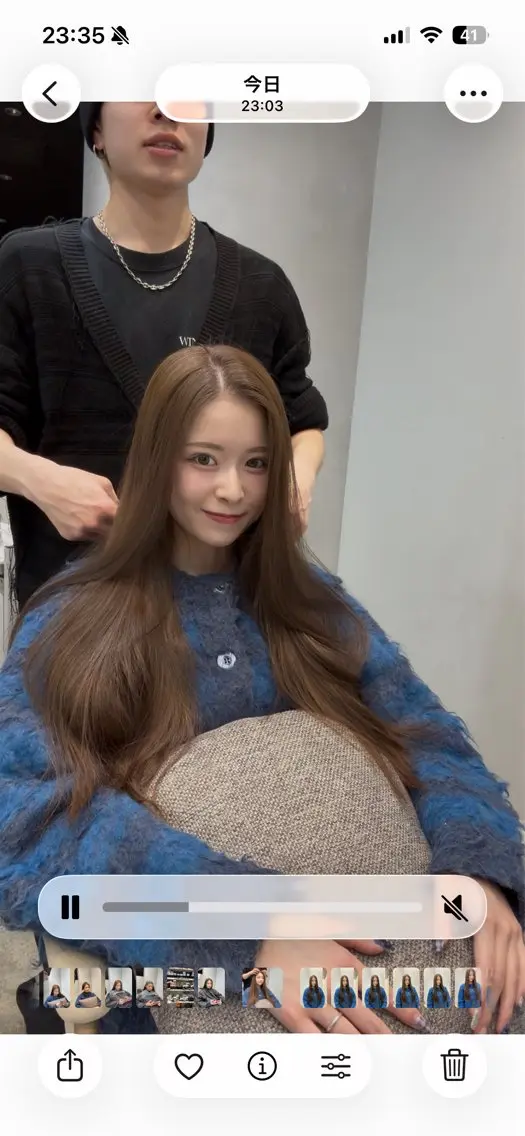 ロング 韓国風ヘア ヘアカラー 透明感カラー/オリー ブカラー/畠山大のヘアスタイル