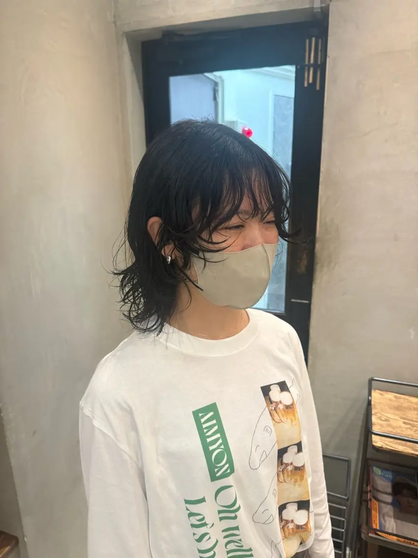 セミロング カット ヘアカラー トリートメント 新宿/顔周りカット +レイヤー=しずく♩のヘアスタイル