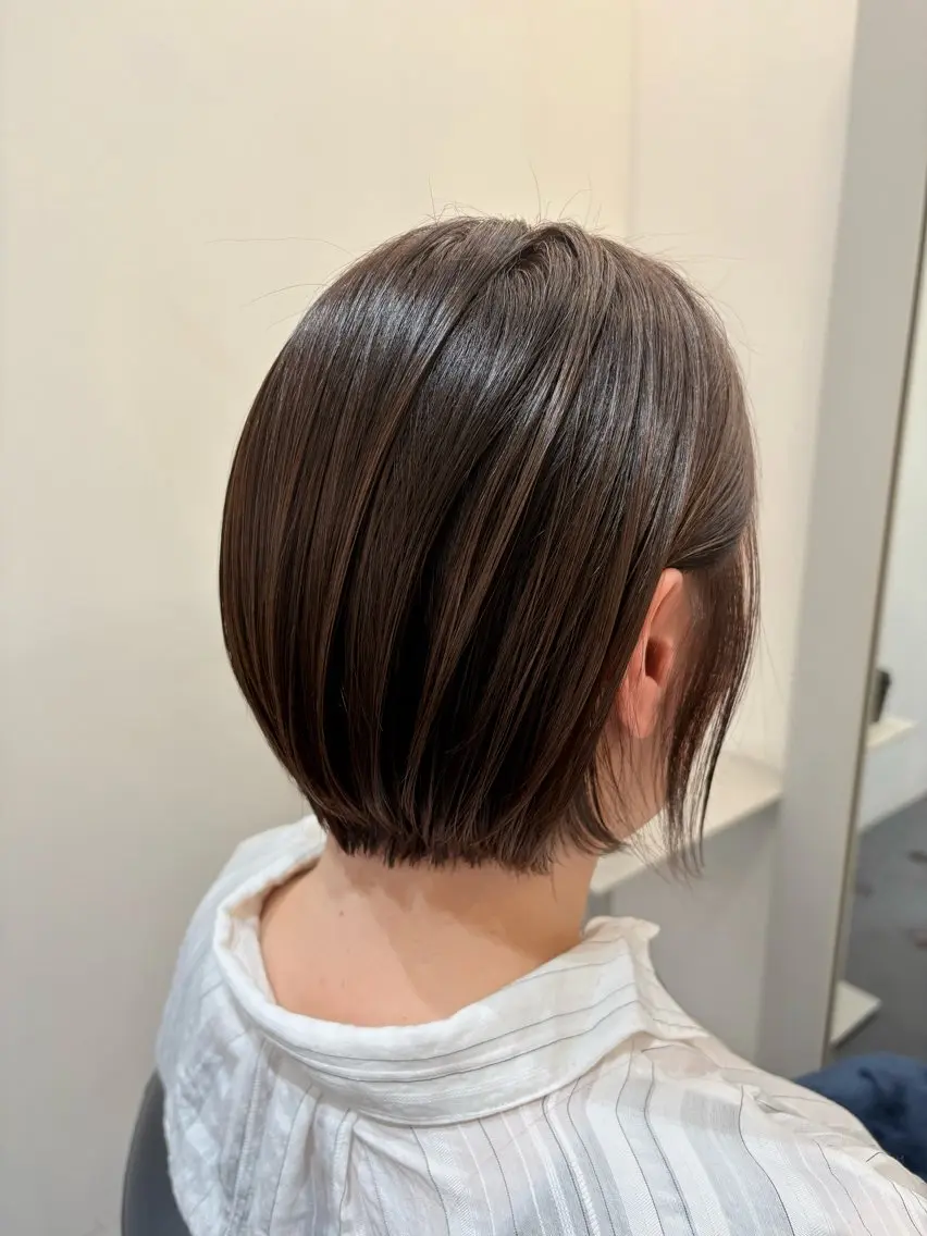 ショート ショートボブ ボブ ショートヘア 透明感color あやののヘアスタイル