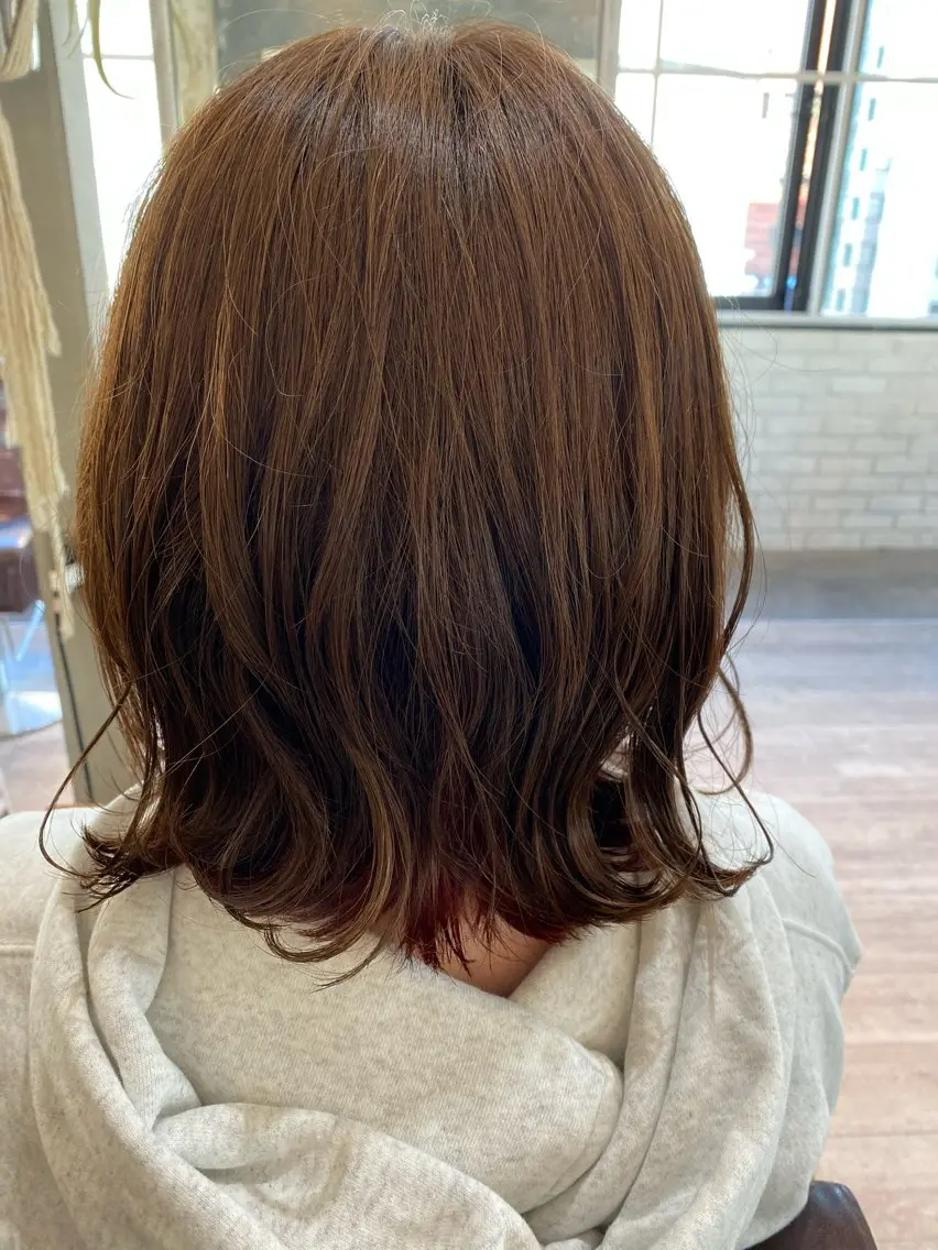 ミディアム カラー 塚本 昂のヘアスタイル
