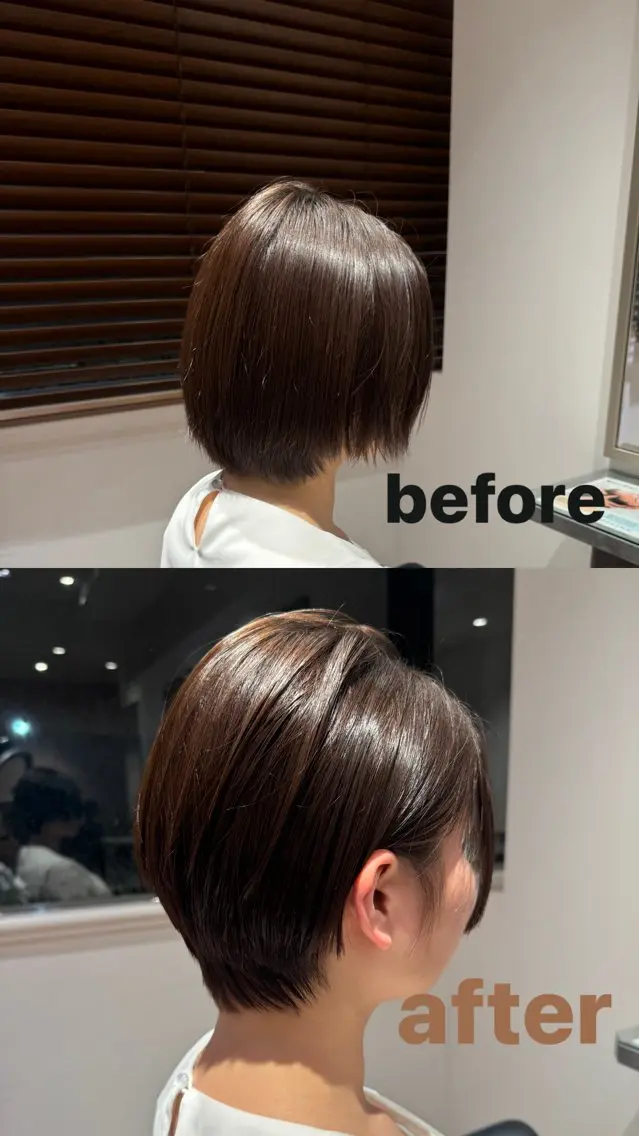 ショート ボブ くびれヘア ショートヘア 似合わせ/レイヤー カット/すずきたつやのヘアスタイル