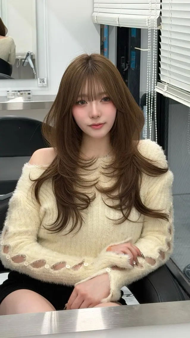 ロング カラー ヘアカラー ヘアセット 上品モテヘア🩶 karen🩶のヘアスタイル