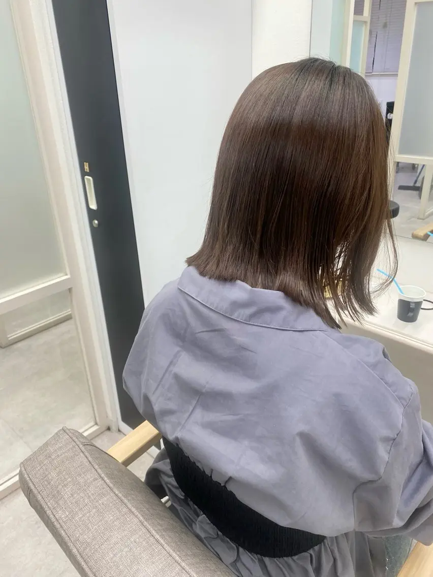 似合わせカット+髪質改善oggiotto10行程TR+マイクロバブル☘️の写真