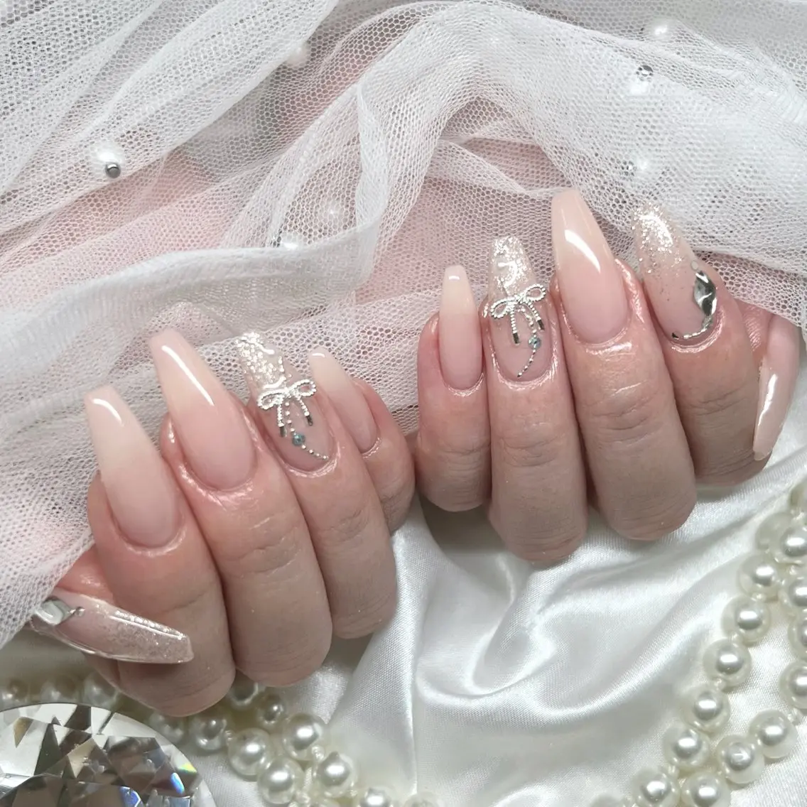 ロング ハンドネイル Ange Nailistのネイルデザイン