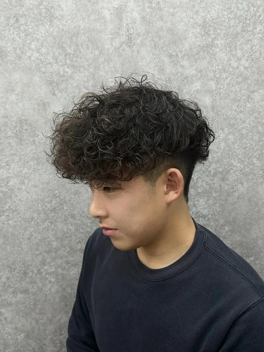 ショート カット パーマ ヘアセット 🔥フェザーパーマ 特化🔥勇斗のヘアスタイル