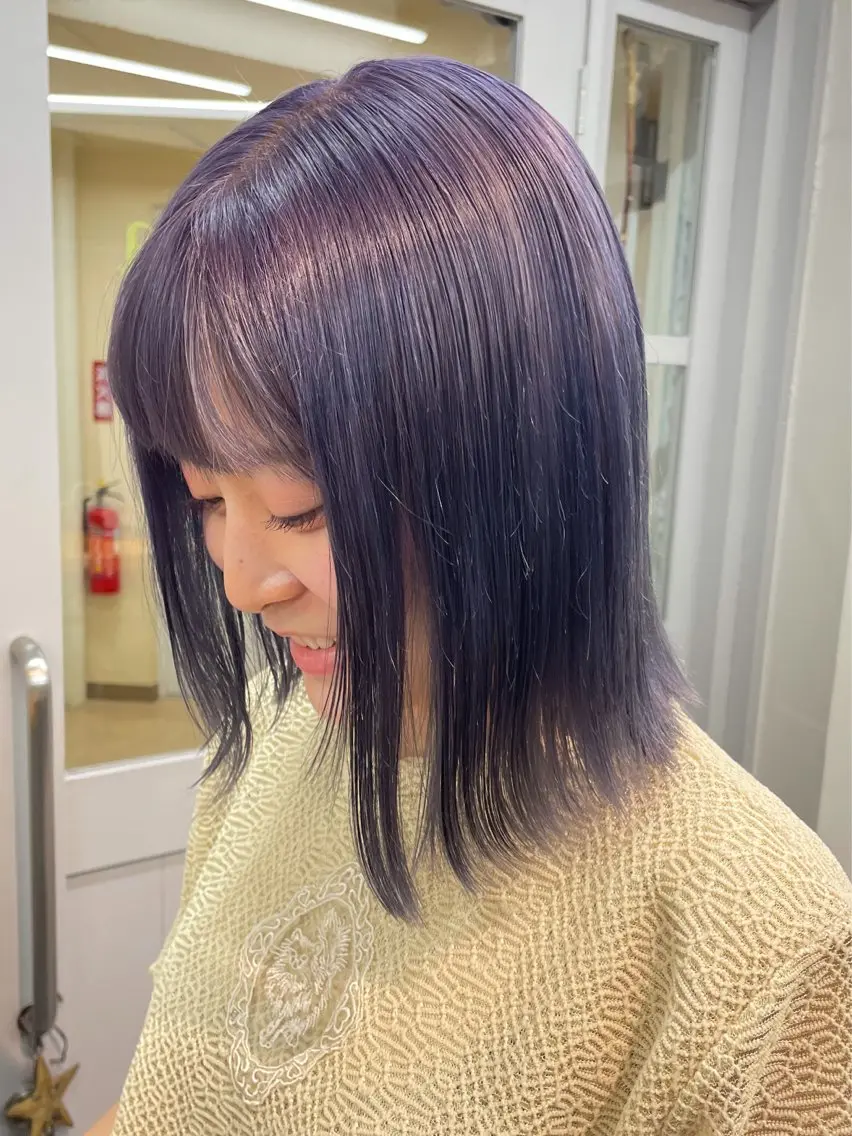 ミディアム カラー ショートカットモデル 🧃Shionのヘアスタイル