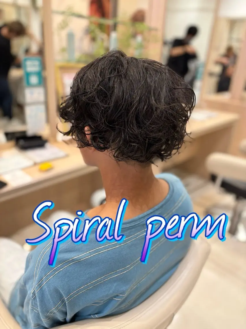 パーマ キッズ カット パーマ 片野 友椰のヘアスタイル