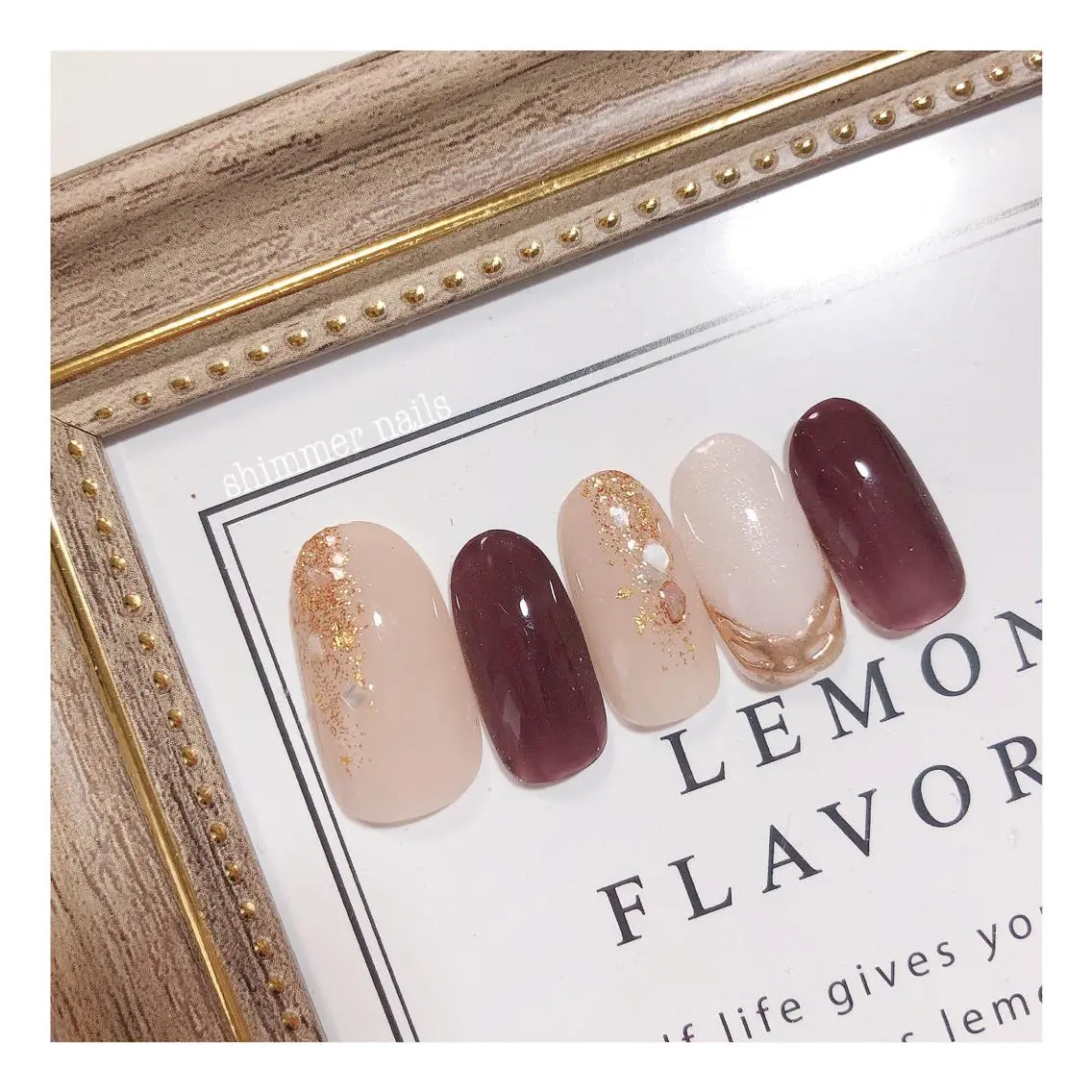 ネイル フットネイル shimmer nailsのネイルデザイン