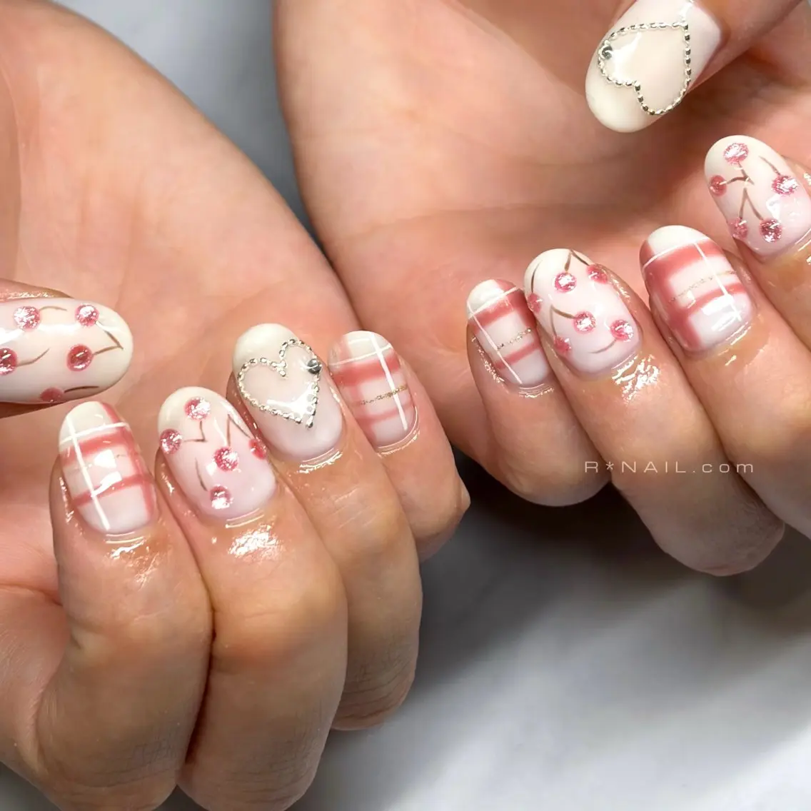 ネイル 春ネイル ハンドネイル Riona / R*NAIL.comのネイルデザイン