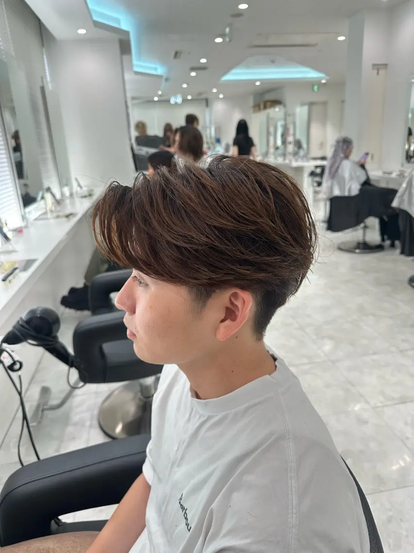 ショート カラー メンズ カット ヘアカラー 🐺韓国風メンズ特化 あさひ🐺のヘアスタイル