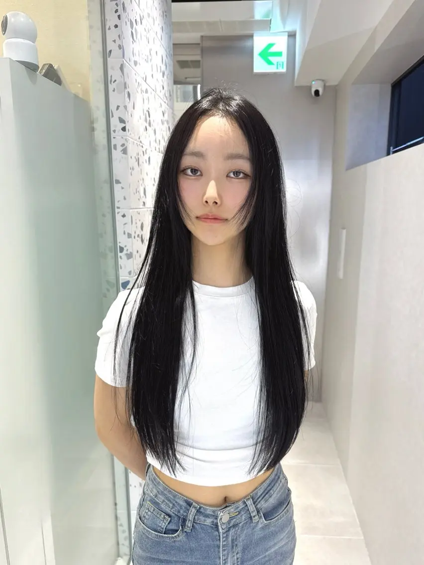 【縮毛矯正】髪質改善ストレート+似合わせカット+髪質改善トリートメントの写真