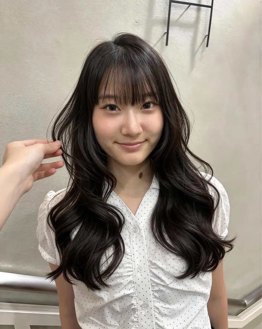 ロング レイヤーカット カット ヘアカラー トリートメント Keina/理想 ×似合わせのヘアスタイル