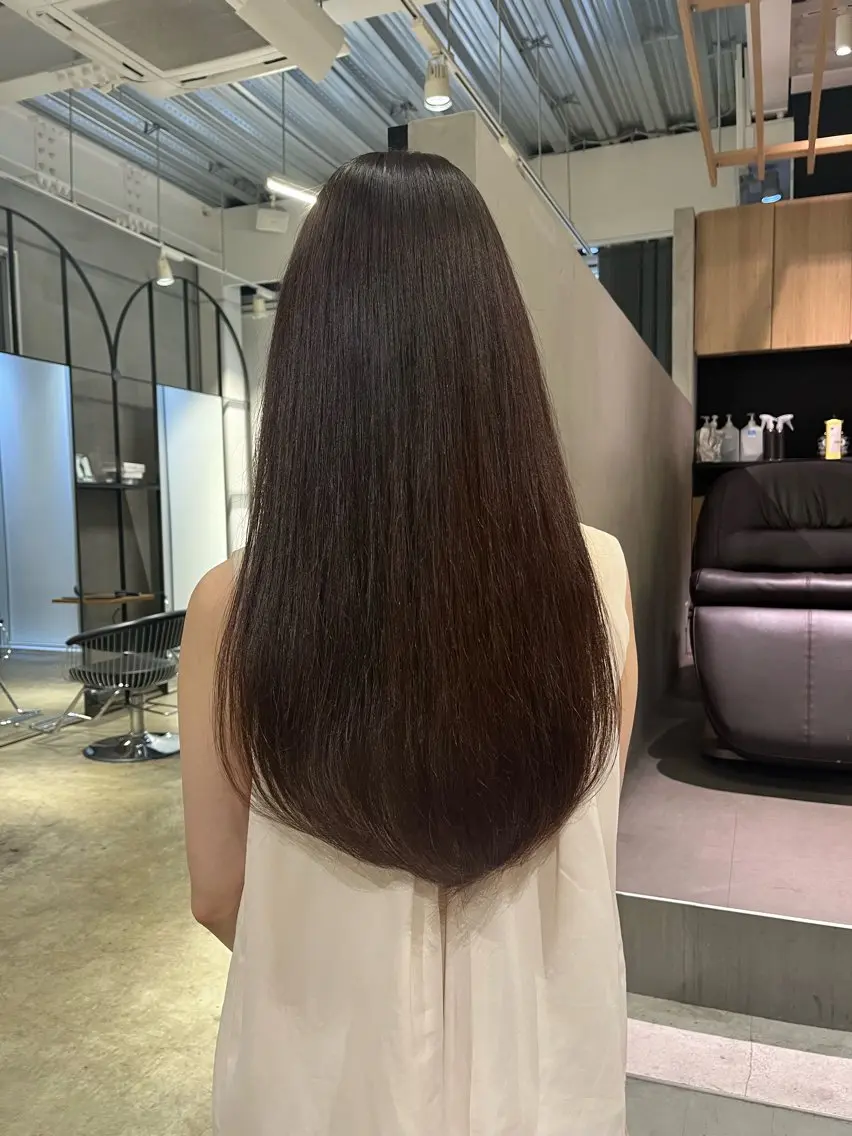 ロング カラー ブラウンカラー 森山 葵のヘアスタイル
