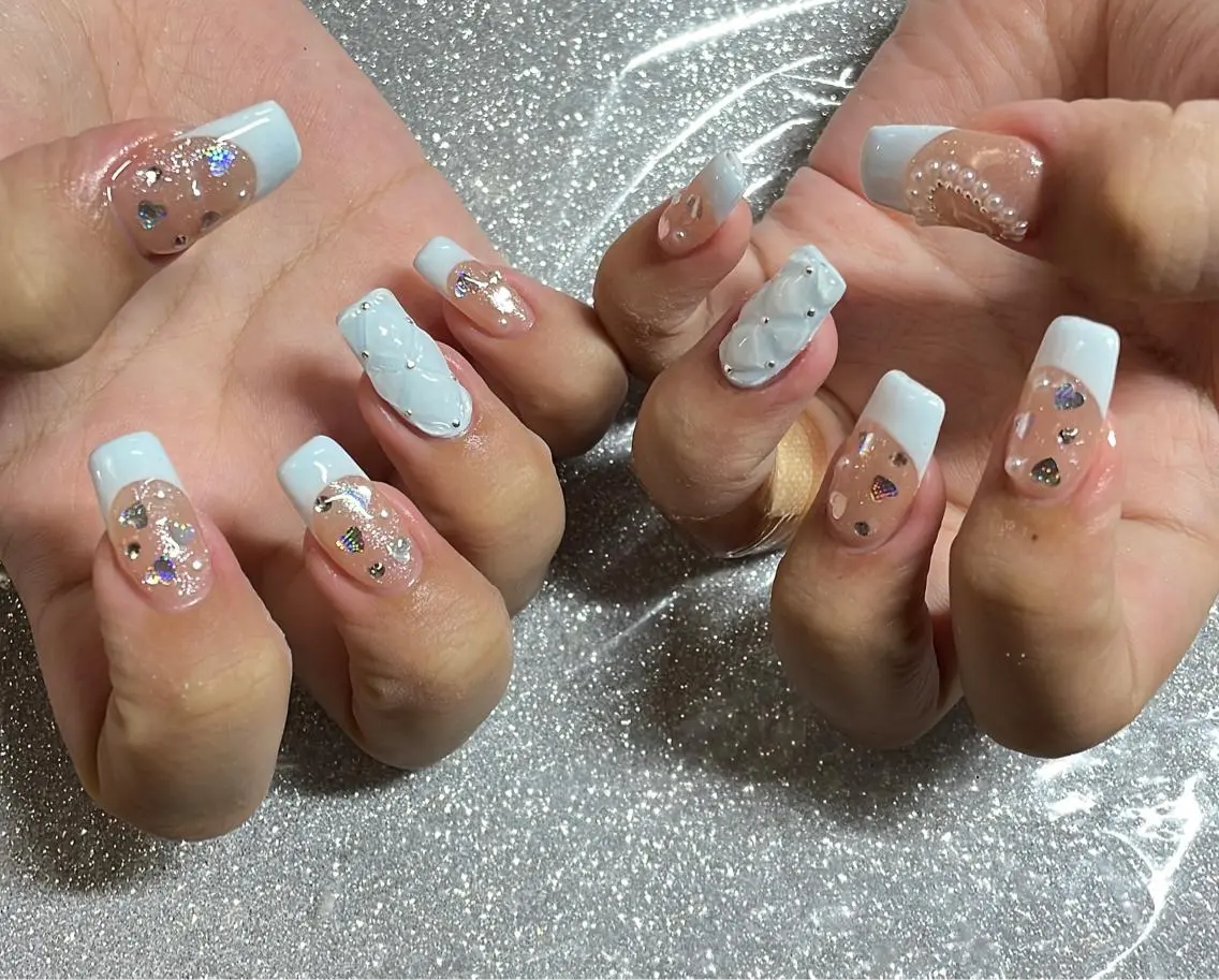 ネイル ハンドネイル VIERU 🌈🎀💖のネイルデザイン
