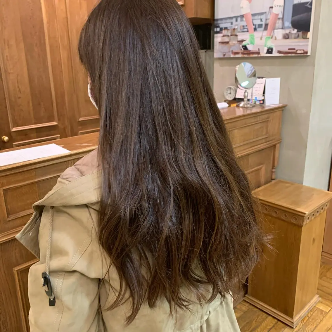 ロング カラー アッシュ アッシュブラウン ブラウンカラー ショートカット🧸 ごとうさなのヘアスタイル