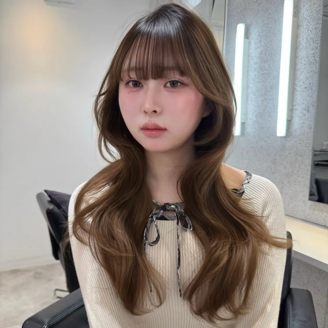 ロング カラー ハイレイヤー レイヤーカット カット ヘアカラー トリートメント Mizuki /SOYONのヘアスタイル