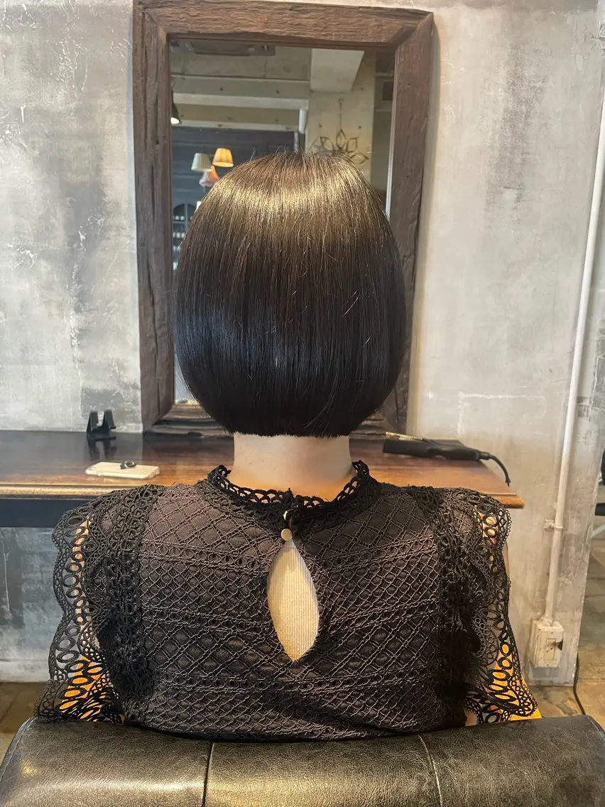 ショート カット トリートメント ミルクティー× グレージュMOMOのヘアスタイル