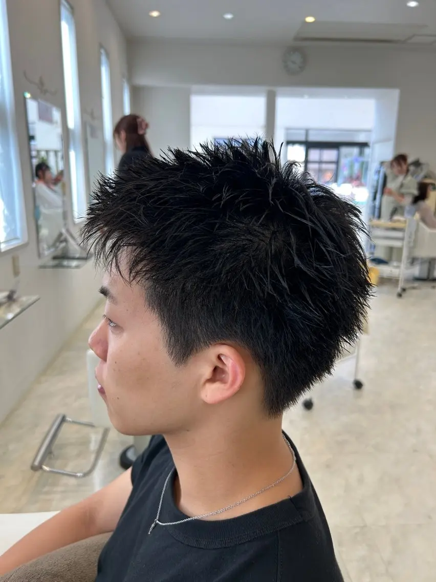ショート ヘアアレンジ メンズ カット ヘッドスパ メンズカット/パーマ チバト　クウトのヘアスタイル