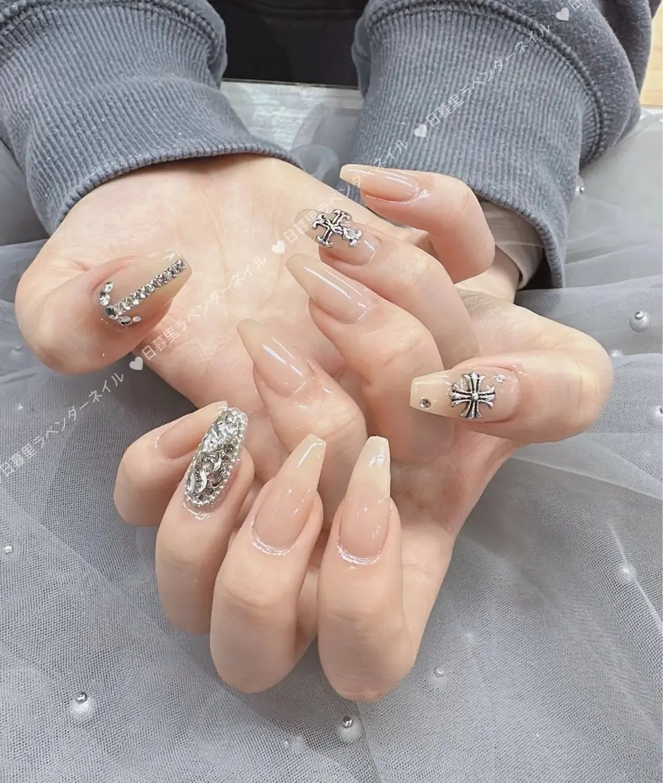 ネイル ハンドネイル ラベンダー💖日暮里 ルル💖ネイルのネイルデザイン