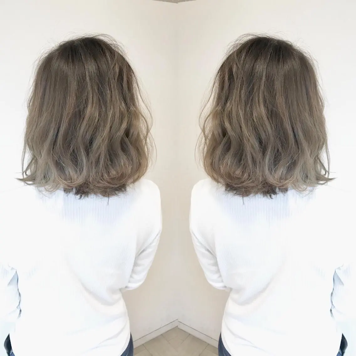 ショート カラー イルミナカラー 外国人風カラー ヘアカラー トリートメント Miru by INCE HAIRのヘアスタイル